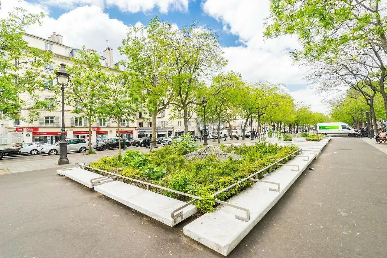 Bastille Garden - Menage Pro, Wifi, Climatisation Apartament